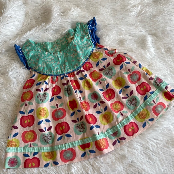 Matilda Jane | Lucia Top “Shabby Apple” with apple designs sz 2 - Picture 2 of 9